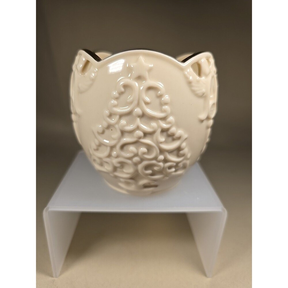 LENOX Merry Lights Embossed Tree Votive "American by Design" 082432ch